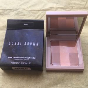 NWT Bobbi Brown Nude Finish Illuminating Pwdr Gold